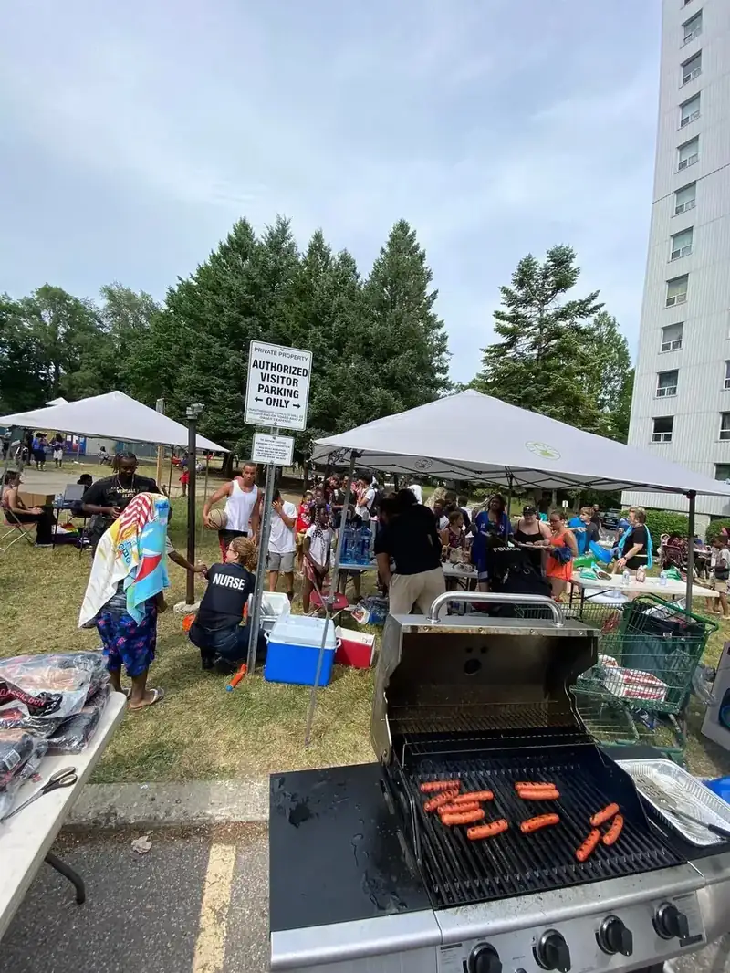 Friendly games at Funday With Cops, July 2022